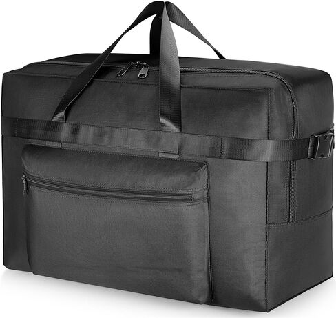 Hafmall Extra Large 120L Foldable Duffel Bag for Travel, Waterproof Weekend Overnight Bag, Collapsible Storage Bag for Moving, Camping (Black) in Saudi Arabia