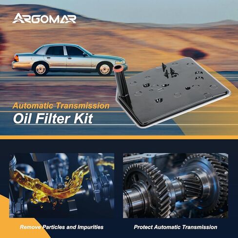 Argoma Automatic Transmission Filter with Gasket, Compatible with Ford F-150 2011-2017, F-250 Super Duty 2017-2022, F-350 Super Duty 2018-2022, Mustang, Expedition & Lincoln Navigator in Saudi Arabia