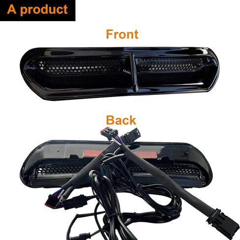 LED Turn Signal Light, Fairing Vent Turn Signal Lights, LED Vent Trim Turn Signal Lights for Harley 2014-2023 Touring Street Glide Ultra Limited(FLHX/FLHTK) IP65 Waterproof Amber Turn Signal in Saudi Arabia