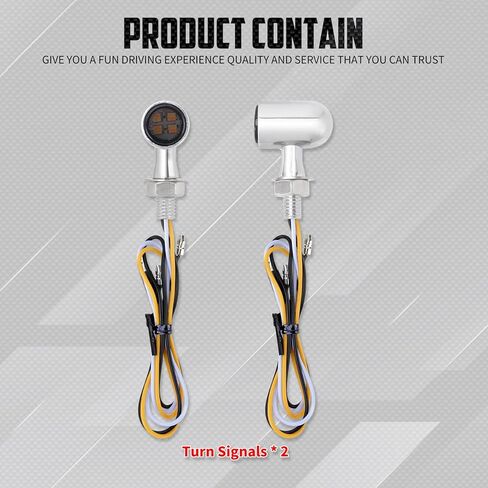 إشارات الانعطاف LED للدراجات النارية ضوء وامض صغير مناسب لدراجة Harley Sportster Softail Touring Road King Street Road Glide Fat Boy Fat Bob FLTRUSE (عدسة دخان من الكروم + عدسة بيضاء صفراء) in Kuwait