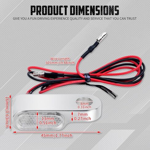 إشارات الانعطاف الأمامية LED وميض صغير للدراجات النارية مناسب عالميًا لـ Harley Softail Sportster Dyna Touring Road King Glide FLTRXS Fat Boy FLSTF Breakout FXBRS (غلاف كروم + عدسات شفافة) in Kuwait