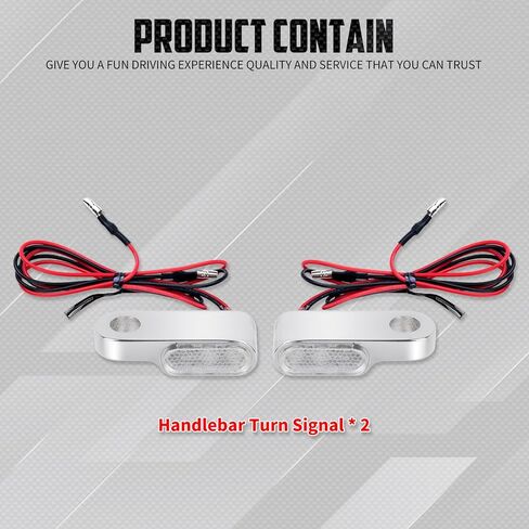 إشارات الانعطاف الأمامية LED وميض صغير للدراجات النارية مناسب عالميًا لـ Harley Softail Sportster Dyna Touring Road King Glide FLTRXS Fat Boy FLSTF Breakout FXBRS (غلاف كروم + عدسات شفافة) in Kuwait