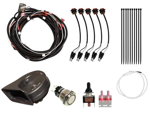 SuperATV Plug & Play UTV Turn Signal Kit for Polaris Ranger - Column Turn Switch, Black in Saudi Arabia