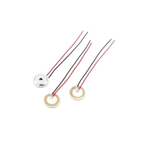 10PCS/lot 12MM 15MM 20MM 27MM 35MM Brass Buzzer Sheet with Aluminum Shell Sound Cavity Welding Wire Piezoelectric Ceramic Sheet(10PCS 20MM) in Saudi Arabia