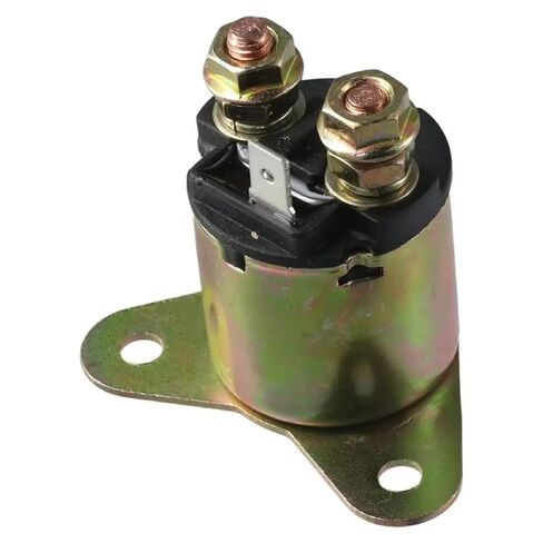 Heavy Duty 12V Starter Relay Solenoid, Compatible with GX390 Engine Systems, Metal Construction, Zinc-Plated Finish, Quick-Connect Terminals in Saudi Arabia