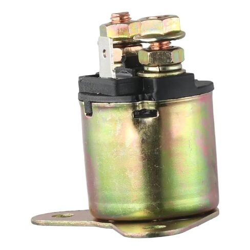 Heavy Duty 12V Starter Relay Solenoid, Compatible with GX390 Engine Systems, Metal Construction, Zinc-Plated Finish, Quick-Connect Terminals in Saudi Arabia