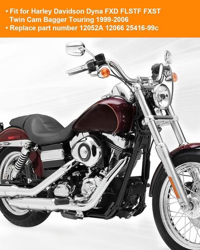 طقم ختم حشية الغطاء الأساسي مناسب لـ Harley Davidson Dyna FXD FLSTF FXST Twin Cam Bagger Touring 1999-2006، طقم حشية الغطاء الرئيسي يحل محل 12052A، 12066 25416-99c، 34901-94 in Saudi Arabia