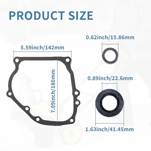 Crankcase Gasket Oil Seal Kit for Honda GX160 GX200 196cc 200cc 224cc Go Karts Mini Bikes Coleman Engine, Predator 212 Side Cover Gasket 11381-ZH8-801 11381-ZE1-800 90601-ZE1-000 in Kuwait