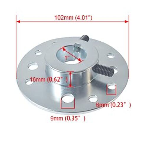 ضرس خلفي عالي التحمل مقاس 1 بوصة تتحمل 1/4 بوصة، وفرامل طبلة، ومجموعة مهايئ محور للدراجات الصغيرة وعربات السباق in Kuwait