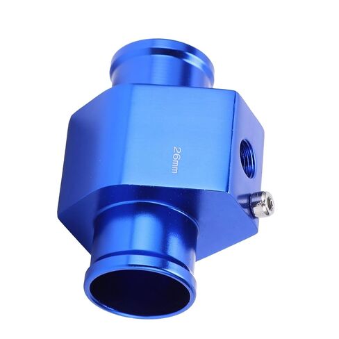 Water Temperature Joint Pipe High Performance Aluminum Alloy Adapter with Hose Clamps 26mm Fit for Vehicles Cooling System Temperature Gauge Accessory in Kuwait