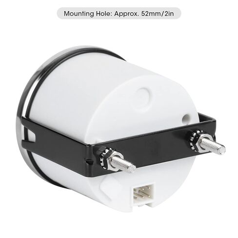 مقياس درجة حرارة الماء Aramox Marine 52 مم، مقياس درجة الحرارة الأبيض 2 بوصة للقارب RV، مراقب درجة حرارة المحرك in Saudi Arabia