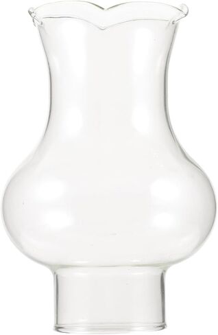 Light Shade Glass Oil Lamp Globe Clear Kerosenes Lamp Shade Chimney Glass Shade Replacement Hurricanes Lamp Cover for Vintage and Antique Style Lamps Small Lamp Shade in Kuwait