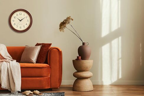 بولوفا ساعة حائط انالوج خشبية ذرية، C5004 التوقيت الذري 2، يتم ضبطها تلقائيا، بطارية كوارتز in Kuwait