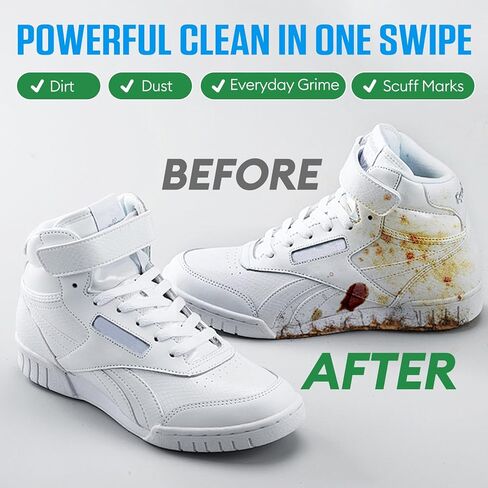 مناديل مبللة للأحذية والأحذية الرياضية، 35 عبوة من مناديل تنظيف مغلفة بشكل فردي لإزالة الأوساخ والبقع بسرعة، عناية محمولة بدون ماء in Kuwait