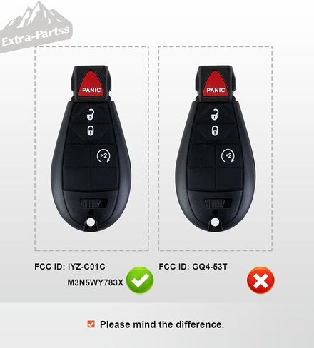 مفتاح Obd Fobik بسيط لـ 2009 2010 2011 2012 Ram 1500 2500 3500 IYZ-C01C أو M3N5WY783X 4 أزرار in Kuwait