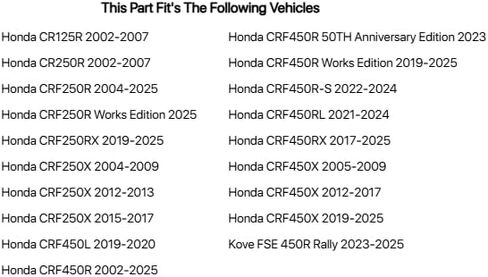 دوار فرامل تايفون من الفولاذ المقاوم للصدأ من Tusk، خلفي متوافق مع Honda CRF450R 2002-2026/Honda CRF250R 2004-2026 in Kuwait
