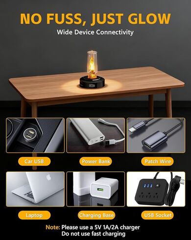 2 قطعة من مصابيح USB للسيارة، [جهاز التحكم عن بعد ومؤقت إيقاف تلقائي] مصباح لهب LED، قم بتوصيل الإضاءة المحيطة الداخلية USB، توقيت ضوء ليلي زجاجي صغير للسيارة، والتخييم، والحفلات، وغرفة النوم، وعيد الميلاد in Saudi Arabia