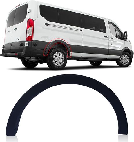 قالب قوس العجلة الأيمن الخلفي لحاجز التوهج لملحقات Transit 150 250 350 2015-2023، استبدل OEM # CK4Z61280K96AC، FO1791121، جانب الركاب، قطعة واحدة in Kuwait