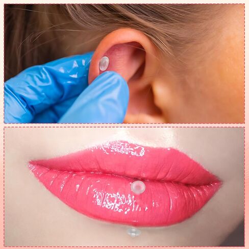 15 PCs Clear Eyebrow Piercing Curved 16G Acrylic Barbells Belly Piercing Retainers, Flexible Cartilage Earrings Eyebrow Tongue Rings Jewelry for Helix Tragus Daith Vertical Labret in Saudi Arabia