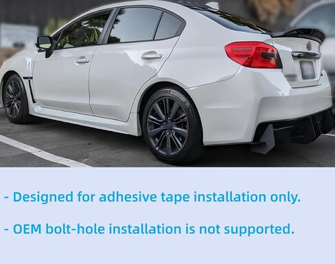 Rear Trunk Spoiler Compatible with 2015-2021 Subaru WRX/WRX STI, R Style Duckbill Fits for 15-21 4 Door Sedan, High Kick Wing Lip (Glossy Black) in Saudi Arabia
