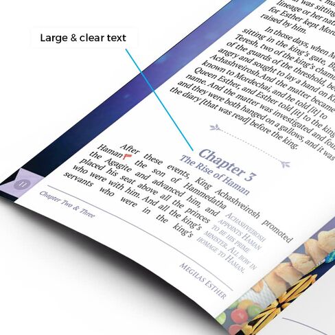 he Megillah: The Book of Esther - Illustrated Purim Story Scroll – English & Hebrew Transliterated - Jews Spiritual Book - Perfect for Shalach Manos on Purim Day & Jewish Holidays (1) in Saudi Arabia
