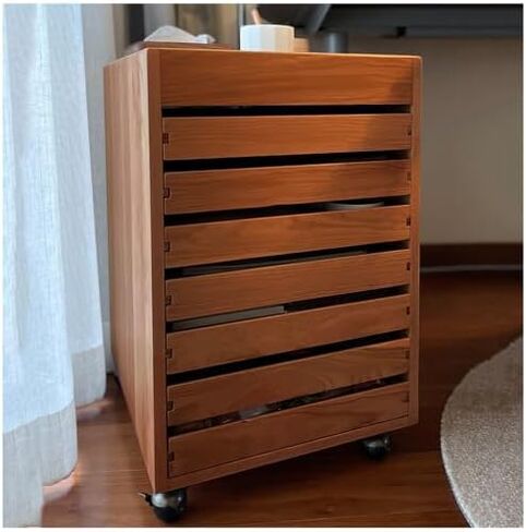 Industrial Mobile 7-Drawer File Cabinet on Wheels - Versatile Makeup & Jewelry Organizer, Craft Storage Solution for Office, Bedroom, and Closet in Saudi Arabia