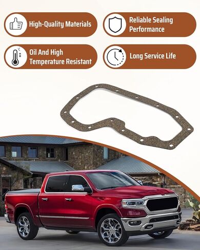 OS30834 Engine Oil Pan Gasket Set Fit for Ram 1500 2013-2020, Fit for Dodge Durango 2011-2020, Fit for Jeep Grand Cherokee 2011-2020, Rubber Seal Black in Saudi Arabia