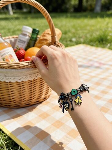 RealThing Carton Adjustable Bracelet Charm Accessories for Women Men, Gift Fashion Jewelry for Halloween Costume Cosplay Movie Props Dress Up in Saudi Arabia