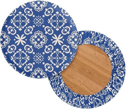 أغطية مقاعد للبار مقاومة للتجاعيد مطبوعة باللون البيج، مجموعة من 2 غطاء مقعد بار مقاوم للغبار في الأماكن المغلقة مقاس 13-15 بوصة مع قاع مرن لوالدي الزوجة in Kuwait