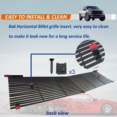 شواية أمامية سوداء متوافقة مع 1981-1987 Chevy Blazer/C/K Pickup/Suburban/GMC Jimmy Main الجزء العلوي الأفقي من شبكة البليت 1982 1983 1984 1985 1986 in Kuwait