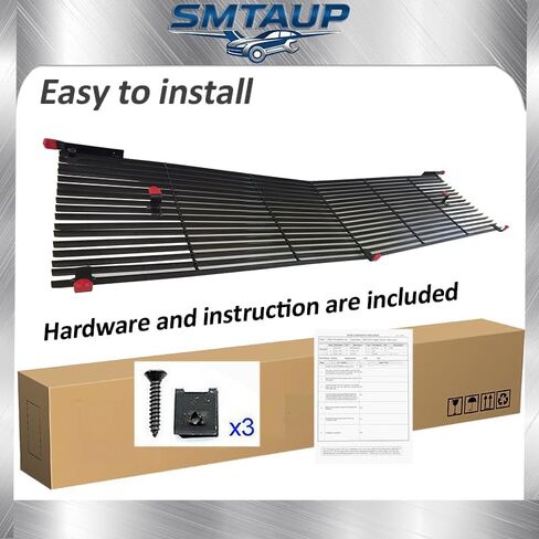 شواية أمامية سوداء متوافقة مع 1981-1987 Chevy Blazer/C/K Pickup/Suburban/GMC Jimmy Main الجزء العلوي الأفقي من شبكة البليت 1982 1983 1984 1985 1986 in Kuwait