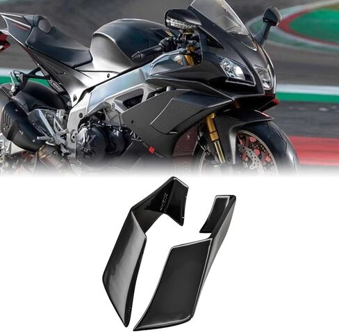 هدية لـ Aprilia RSV4 (2009-2020) - هدية للدراجات النارية لـ Aprilia RSV4، بلاستيك ABS متين سهل التركيب لـ Aprilia Winglet (أسود غير لامع) in Kuwait