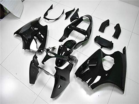 مجموعة إطارات بلاستيكية ABS سوداء لامعة تناسب كاواساكي نينجا ZX6R 636 ZX600J 2000 2001 2002 00 01 02/ تناسب ZZR600 2005 2006 2007 2008 05 06 07 08 قالب حقن هيكل السيارة a05 in Kuwait