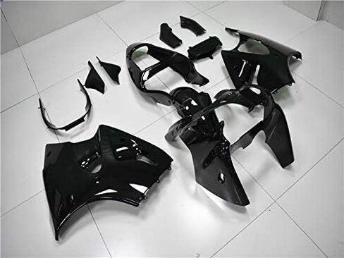 مجموعة إطارات بلاستيكية ABS سوداء لامعة تناسب كاواساكي نينجا ZX6R 636 ZX600J 2000 2001 2002 00 01 02/ تناسب ZZR600 2005 2006 2007 2008 05 06 07 08 قالب حقن هيكل السيارة a05 in Kuwait
