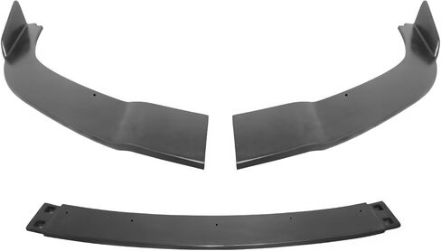 IKON MOTORSPRTS, Front Bumper Lip Compatible With 2009-2015 Nissan Maxima, Unpainted Black Chin Spoiler Splitter PU Polyurethane Protector Add-On Valance Trim IKON Style 3PC Body Kit, 2010 2011 2012 in Saudi Arabia