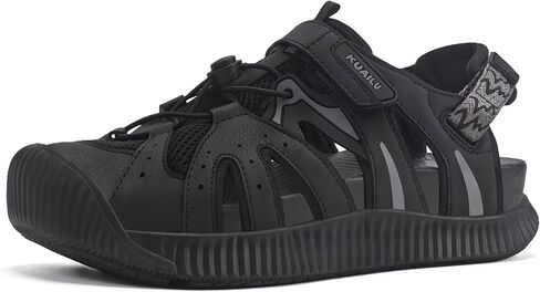 KuaiLu Womens Closed Toe Hiking Sandals with Orthopedic Arch Support Comfortable Cushion Breathable Summer Outdoor Walking Sandles Beach Travel Adjustable Fisherman Water Shoes in Saudi Arabia