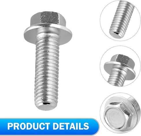 14 PCS Differential Cover Bolts, M8 1.25 x 20mm Differential Cover Hex Screw Set, 304 Stainless Steel Flange Bolts, Fit for Sealing, Gears and Lubricating Fluid (Silver) in Kuwait