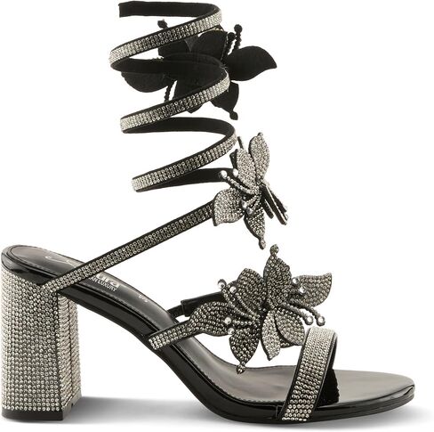 Azura To The Moon Women’s Crystal Wrap Sandal with Dressy Comfort & Style in Saudi Arabia