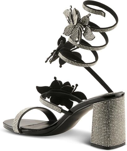 Azura To The Moon Women’s Crystal Wrap Sandal with Dressy Comfort & Style in Saudi Arabia