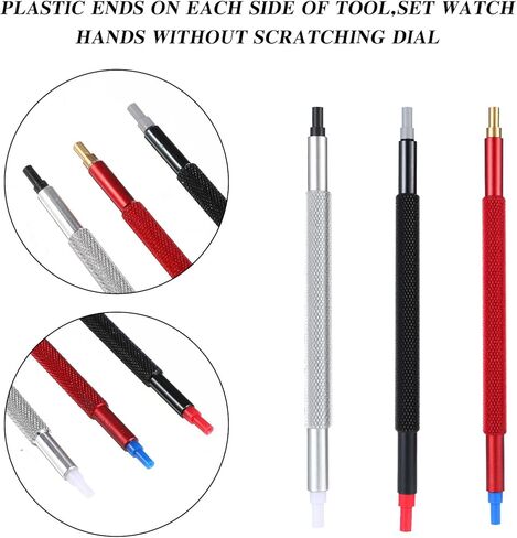 5 PCS Watch Hand Setting Tool, Stainless Steel Watch Hands Repair Tool Kit, 3PCS Hand Pressers Pusher & 2PCS Hands Removers Lever Watchmakers Wristwatch Repair Tools in Saudi Arabia