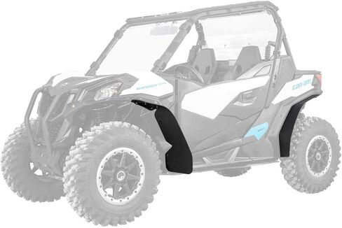 مشاعل SuperATV Fender لعام 2018+ Can Am Maverick Trail (انظر قائمة الإعداد الكاملة) | المتانة القصوى | حماية ضد الصخور والأوساخ والرمال والطين | صنع في الولايات المتحدة الأمريكية in Saudi Arabia