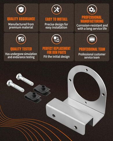 Watermelon Light Bracket with Screws Fits for Semi-Trucks Trucks Pickup, 90 Degree Angled Clamp-On, Stainless Steel Universal Mount, Angled Straight Down in Saudi Arabia