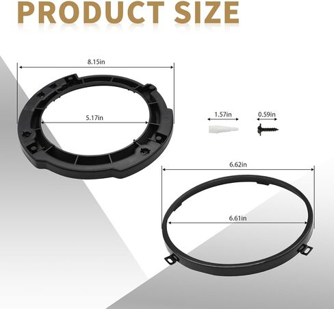 Headlight Mount Bracket Ring Replacement Set 4Pcs Compatible with Wrangler JK 2007-2018 in Saudi Arabia