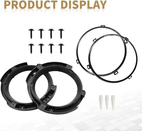 Headlight Mount Bracket Ring Replacement Set 4Pcs Compatible with Wrangler JK 2007-2018 in Saudi Arabia