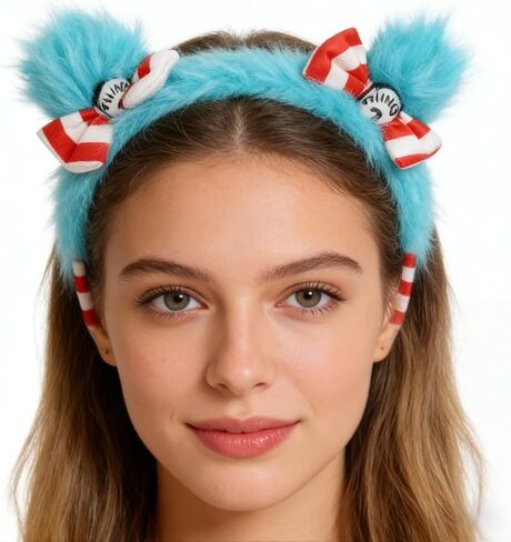 Blue Feathers Headband with Red Bow Hat Costume Headband for Party Cosplay Accessories Festivals in Saudi Arabia