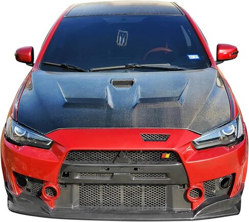 تحويل المصد الأمامي متوافق مع 2008-2015 MITSUBISHI LANCER، FQ Style PP Black Bumper Cover Conversion Bodykit من IKON MOTORSPORTS، 2009 2010 2011 2012 2013 2014 in Kuwait