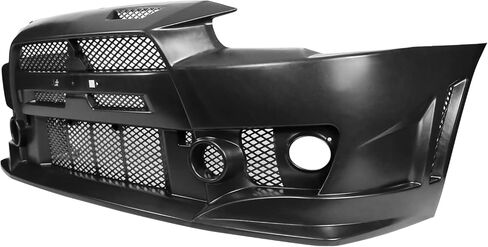 تحويل المصد الأمامي متوافق مع 2008-2015 MITSUBISHI LANCER، FQ Style PP Black Bumper Cover Conversion Bodykit من IKON MOTORSPORTS، 2009 2010 2011 2012 2013 2014 in Kuwait