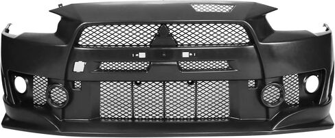 تحويل المصد الأمامي متوافق مع 2008-2015 MITSUBISHI LANCER، FQ Style PP Black Bumper Cover Conversion Bodykit من IKON MOTORSPORTS، 2009 2010 2011 2012 2013 2014 in Kuwait