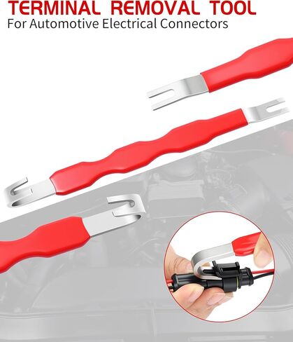 Electrical Disconnect Pliers for Cars,Electrical Connector Separator Tool and Auto Electrical Connector Disconnect Pliers, 5-Pcs with Gloves,Fuel Line Petrol Clip for Fuel Line,Wiring,Sensors & Coils in Saudi Arabia