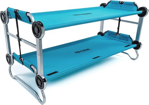 Disc-O-Bed Kid-O-Bunk with 2 Side Organizers, Black in Saudi Arabia